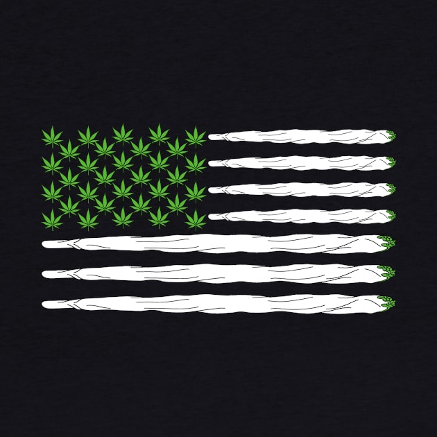 Medical marijuana USA flag Weed by AwesomePrintableArt